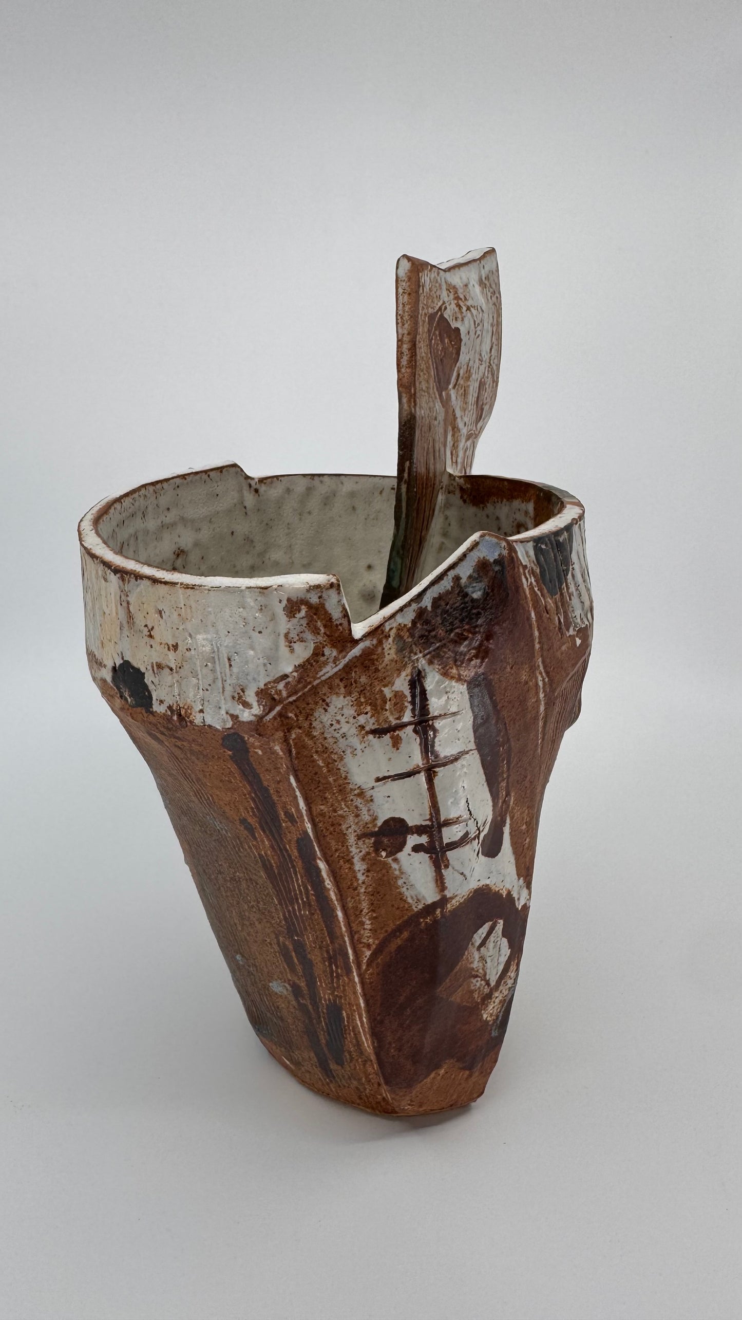 Layered vessel with fragment